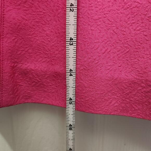 Self-Portrait‎ Diamante Embellished Textured Midi Dress 4 Pink Evening Formal - Picture 8 of 9